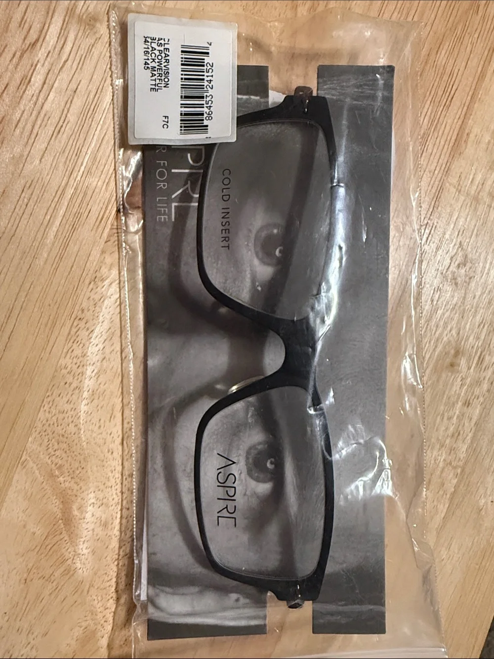 Aspire Matte Black Rectangular Glasses - Picture 6 of 6